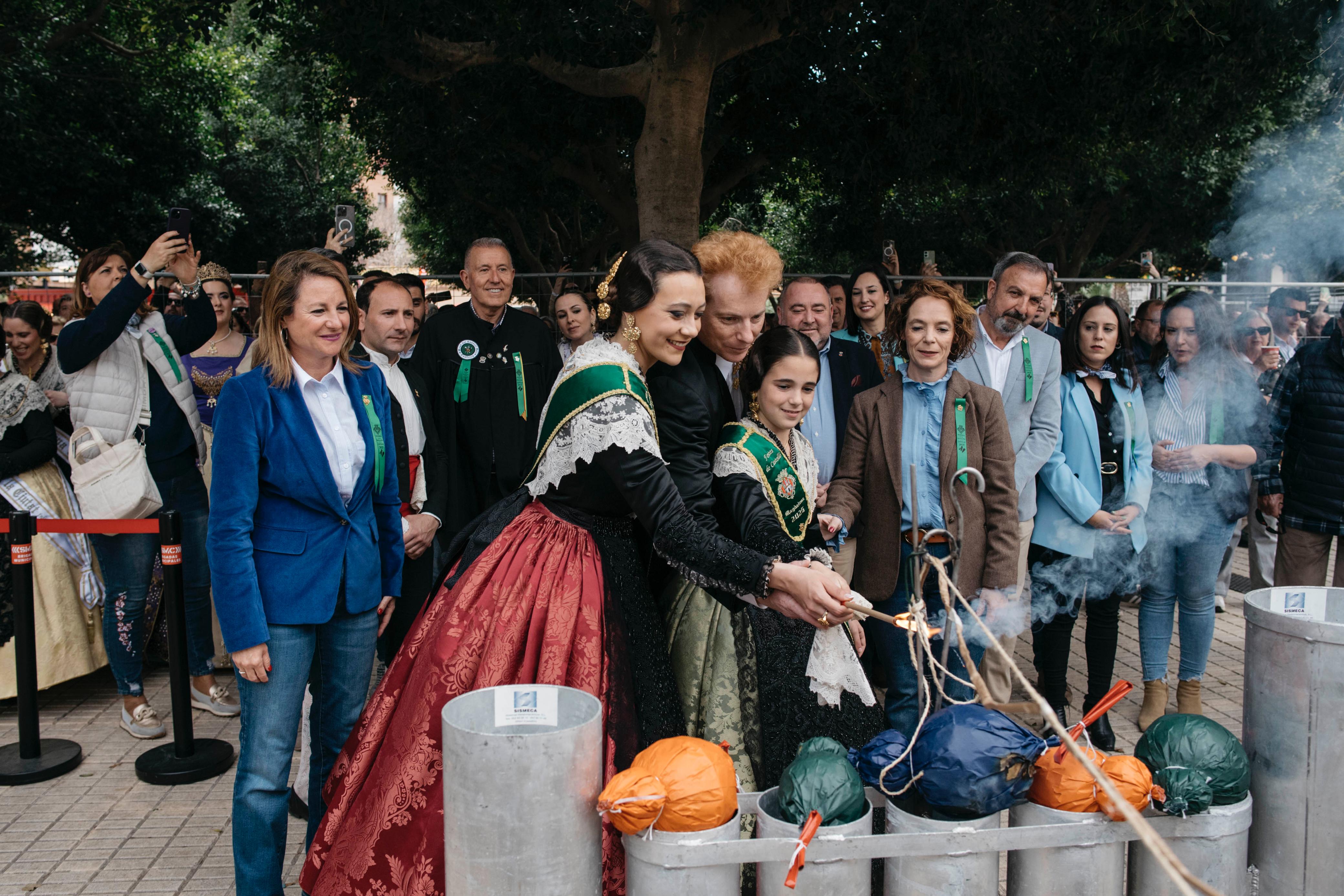 Tercera jornada del XXIX Concurs de Mascletes “Ciutat de Castelló” con el disparo de la pirotecnia Alto Palancia