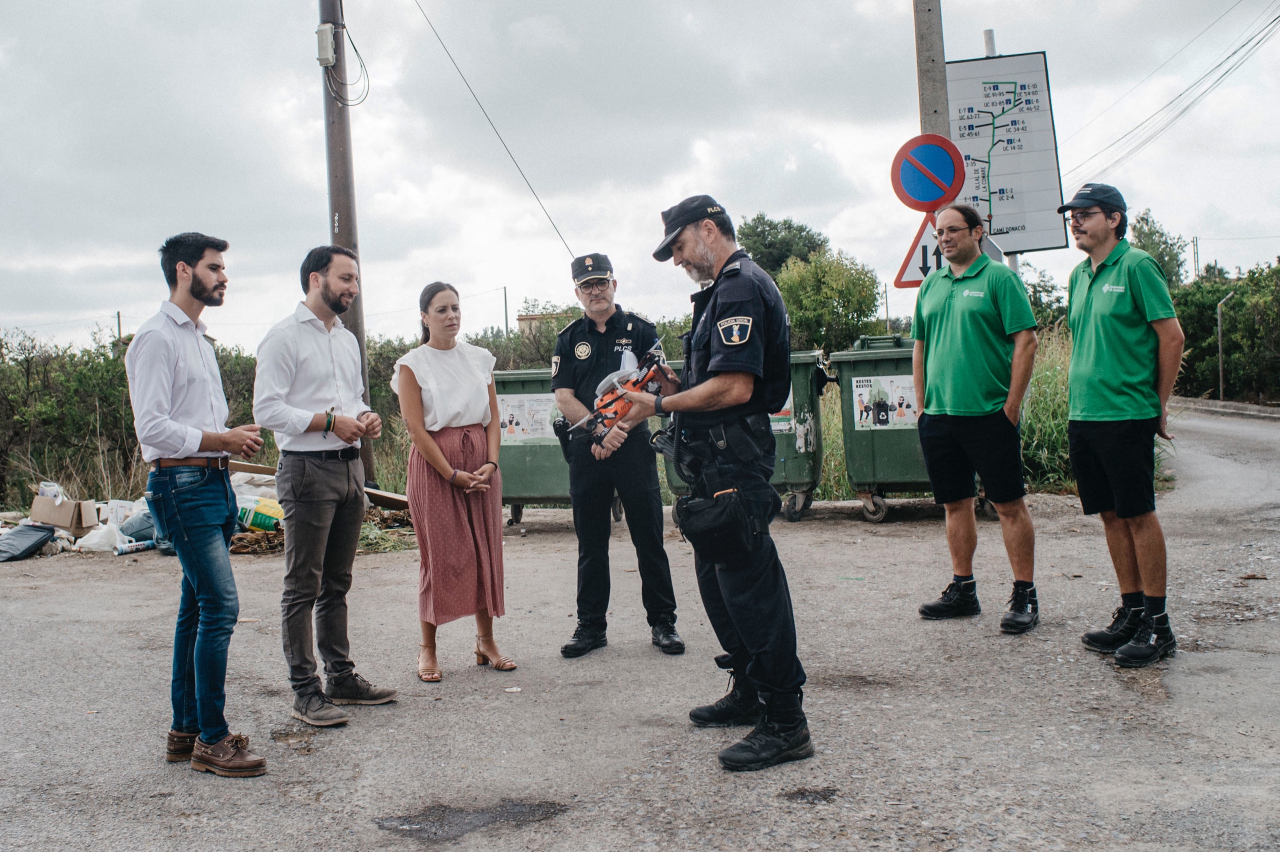 La Policia Local de Castelló tramita 5 denúncies per abocaments incontrolats des de l'1 de juliol